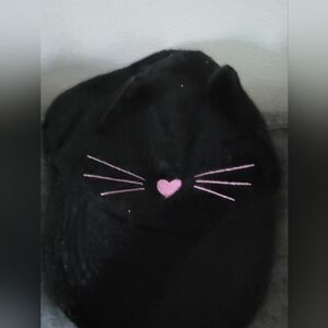 Wonder Nation Black Cat Hat with Pink Accents